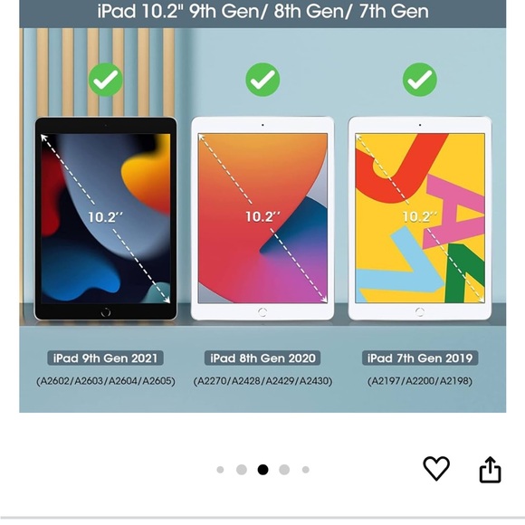 NWOT IPad Case for 10.2 inch iPad - Picture 7 of 9